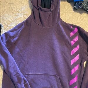 Nike Dark Purple Hoodie with pink Accents